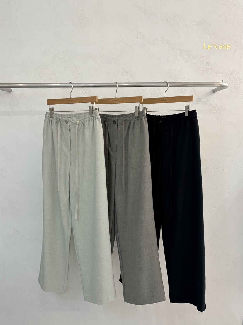 LE VASE韓國代購女士新款職業推薦休閑熱賣26春夏人氣褲子LE VASE褲子