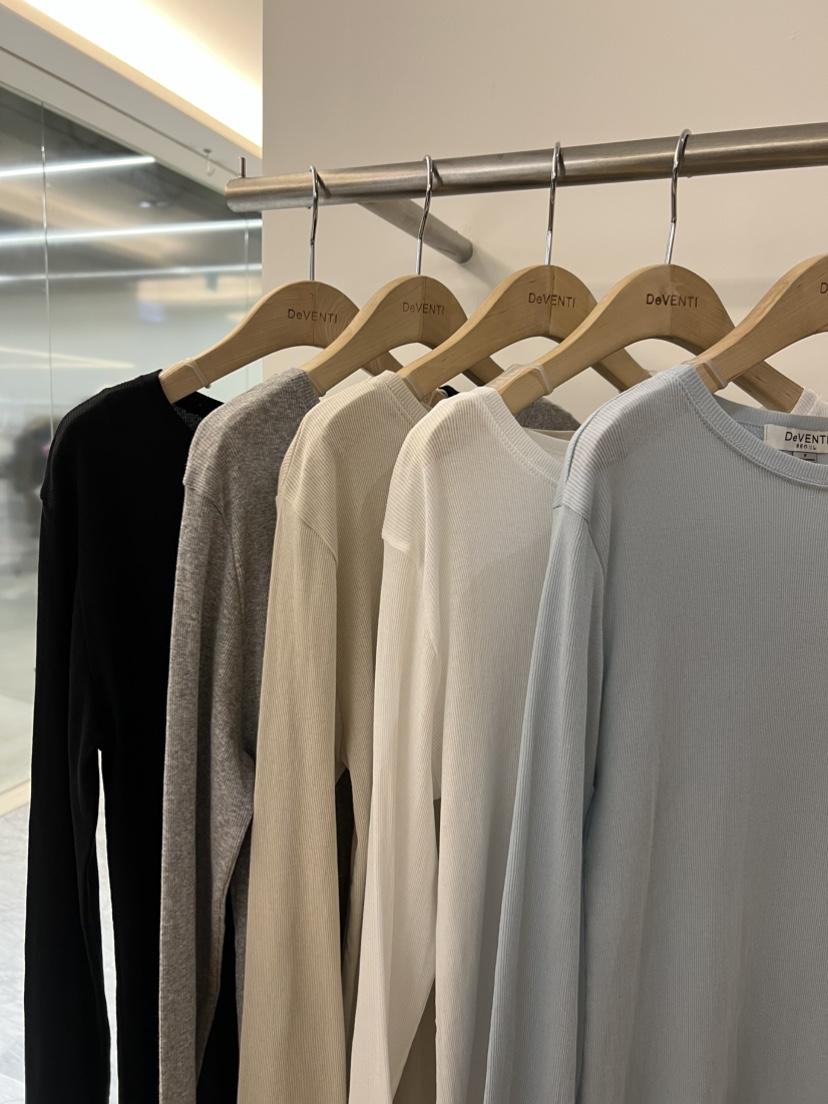 DE VENTI韓國直郵女裝新款人氣推薦熱賣26春夏休閑長袖T恤DE VENTI長袖T恤