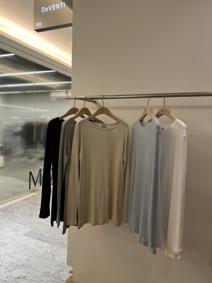 DE VENTI韓國直郵女裝新款人氣推薦熱賣26春夏休閑長袖T恤DE VENTI長袖T恤