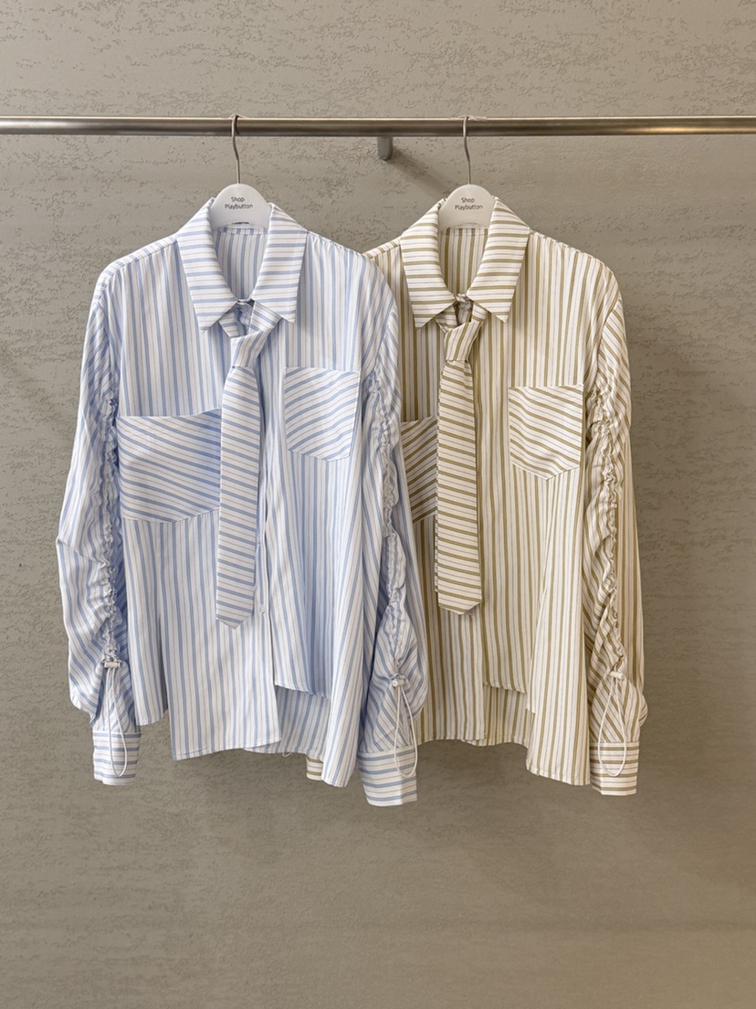 PLAYBUTTON-P東大門實拍女裝新款熱賣職業真品襯衫蕾絲衫PLAYBUTTON襯衫/蕾絲衫