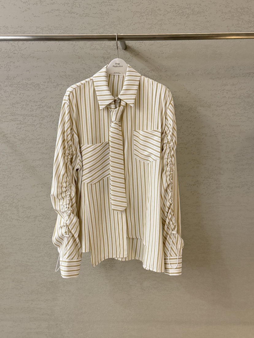 PLAYBUTTON-P東大門實拍女裝新款熱賣職業真品襯衫蕾絲衫PLAYBUTTON襯衫/蕾絲衫圖色1