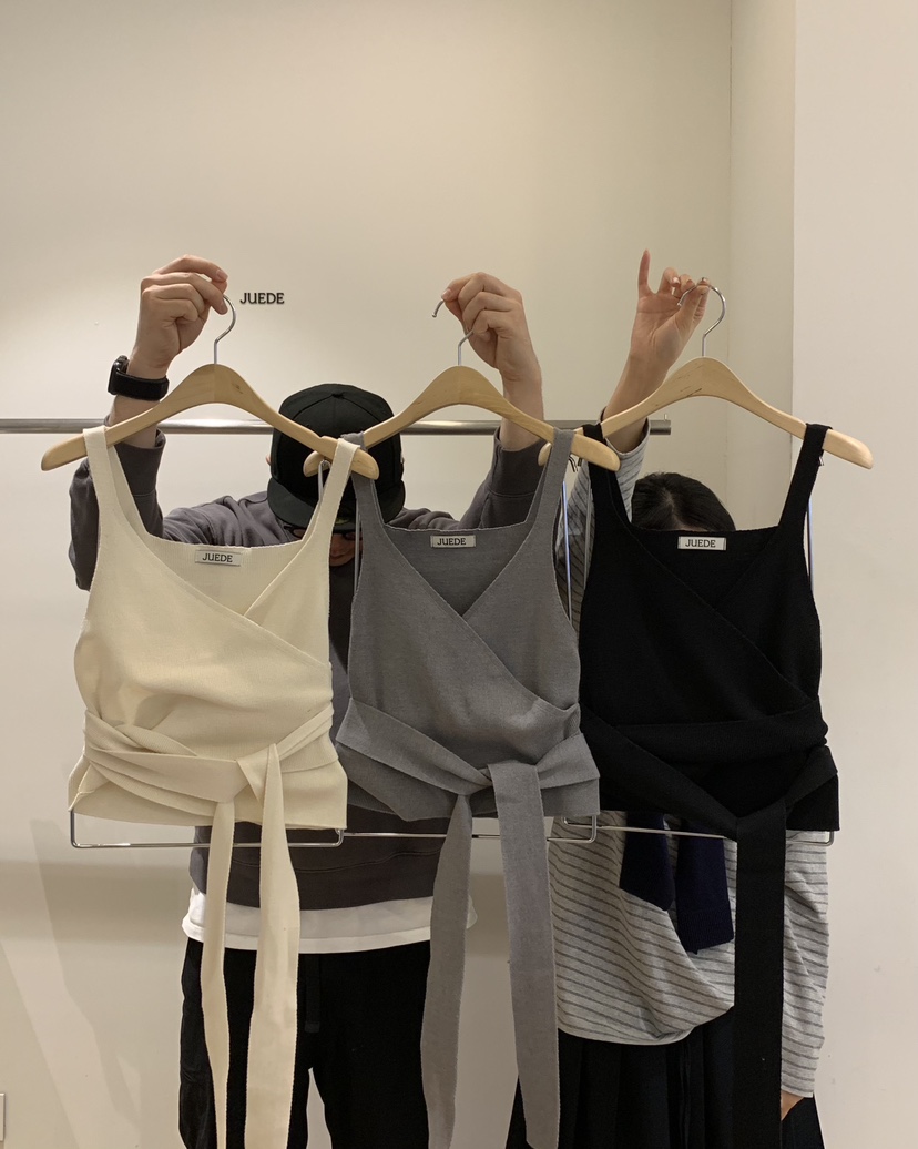 JUEDE東大門直郵女士新品休閑吊帶背心JUEDE吊帶/背心