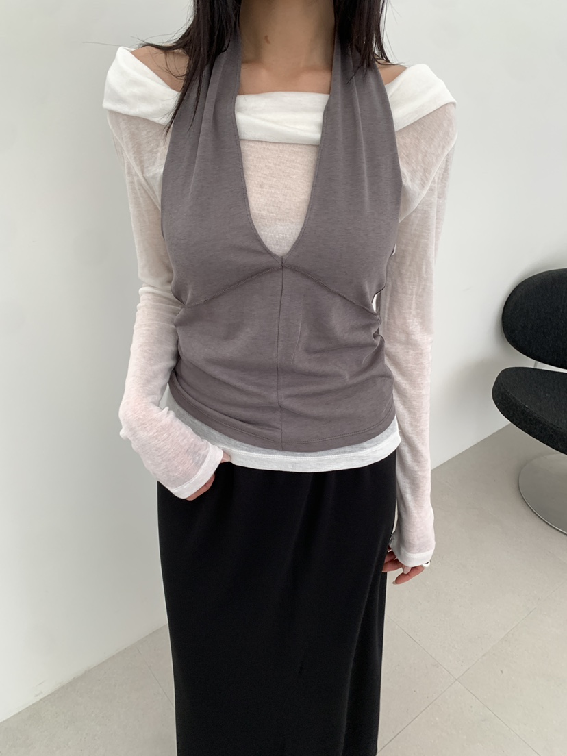 B_GARDER東大門直郵女裝新品26春夏時尚推薦真品休閑長袖T恤B.GARDER長袖T恤