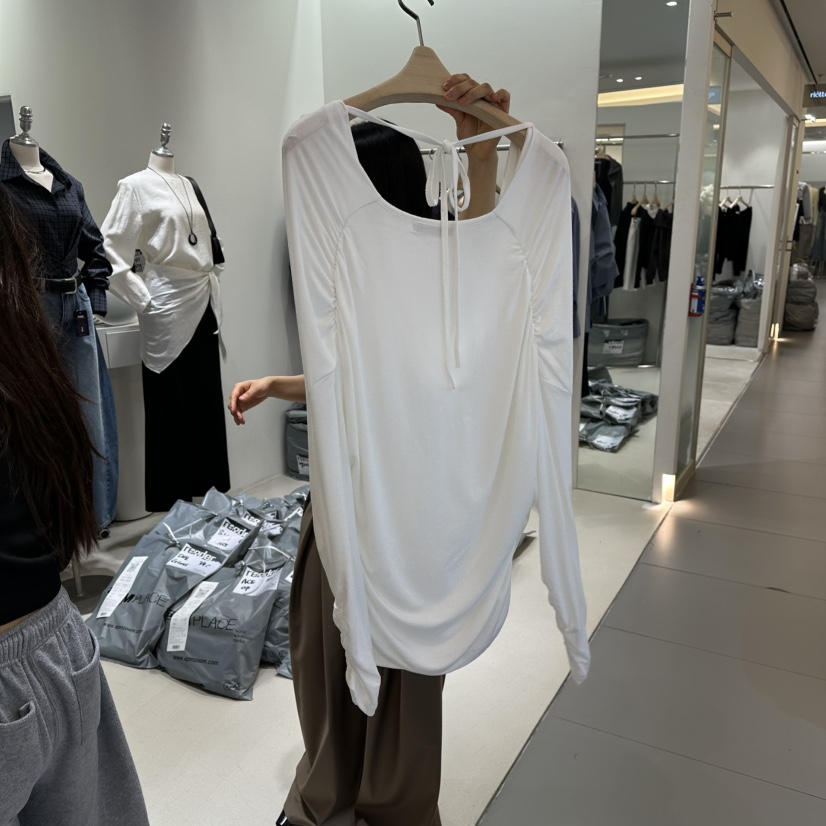 RENDER東大門代購女士新款推薦人氣真品休閑職業長袖T恤高領RENDER長袖T恤