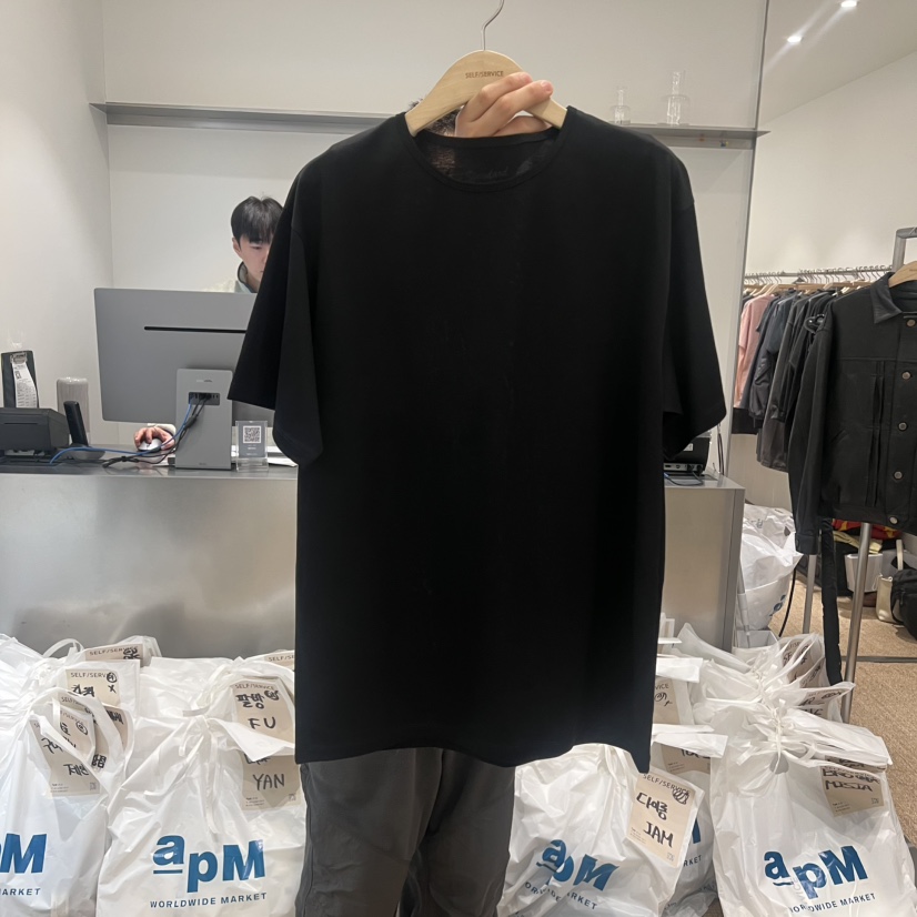 SELF SERVICE韓國代購女士新款推薦真品人氣26春夏T恤絲綢SELF SERVICET恤圖色5