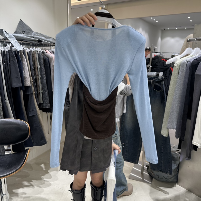 BENE韓國直郵女裝新款26春夏時尚熱賣推薦真品人氣長袖T恤BENE長袖T恤