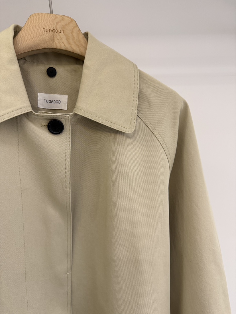 TOOGOOD東大門實拍女士新款推薦真品休閑26春夏長款風衣含腰帶TOOGOOD長款風衣
