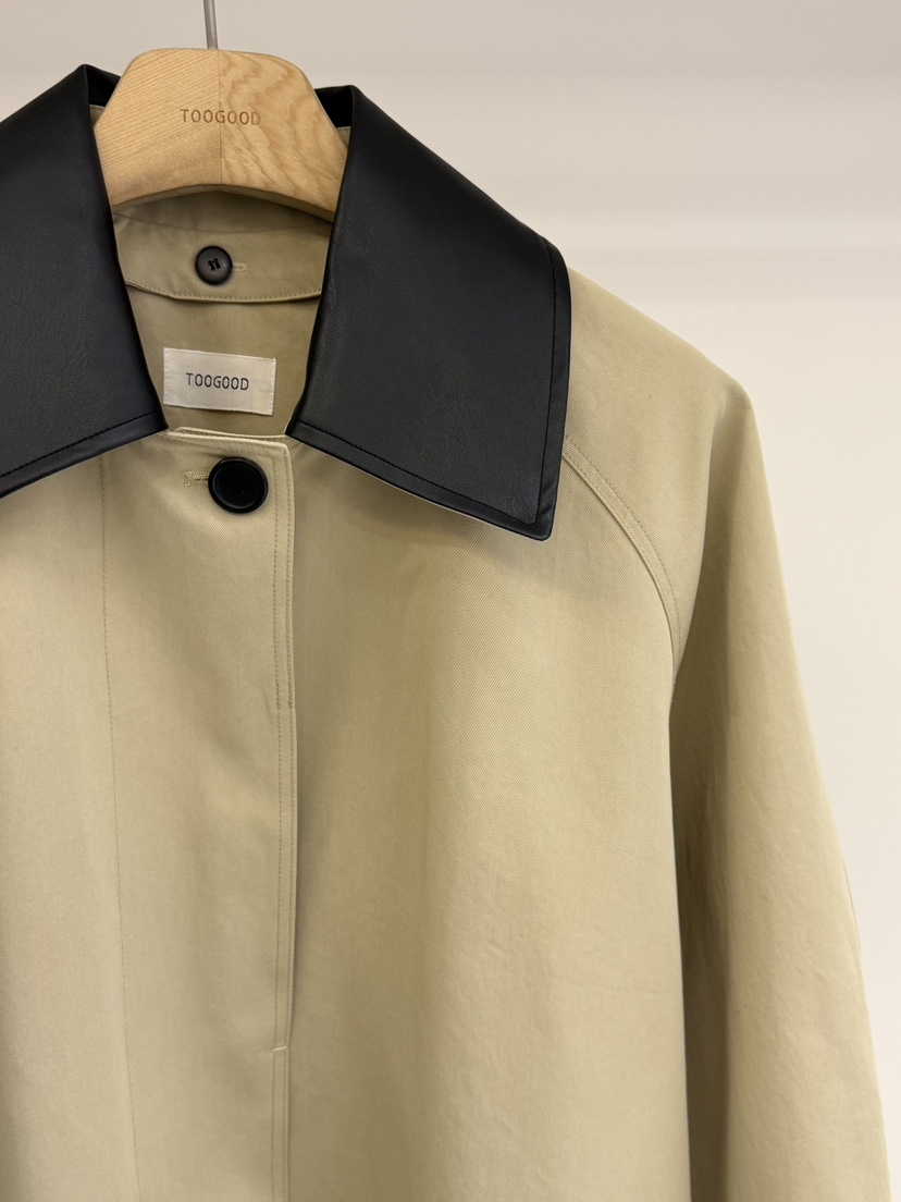 TOOGOOD東大門實拍女士新款推薦真品休閑26春夏長款風衣含腰帶TOOGOOD長款風衣