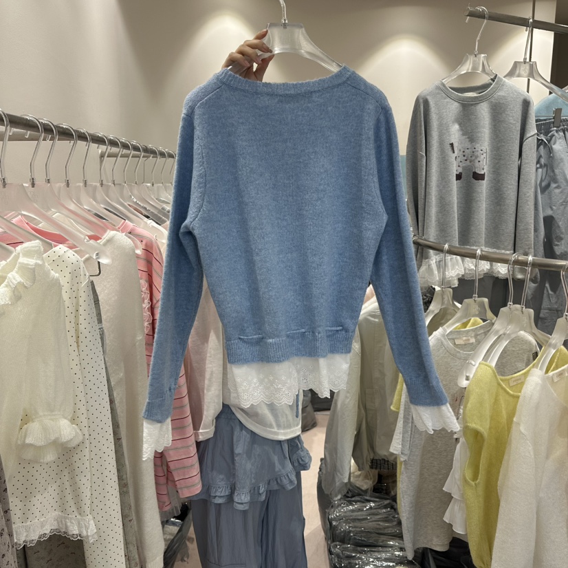 MIMME/LOOKK東大門代購女裝新品26春夏熱賣人氣針織衫刺繡MIMME/LOOKK針織衫