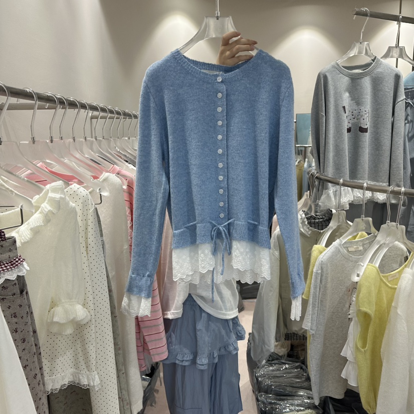 MIMME/LOOKK東大門代購女裝新品26春夏熱賣人氣針織衫刺繡MIMME/LOOKK針織衫圖色3