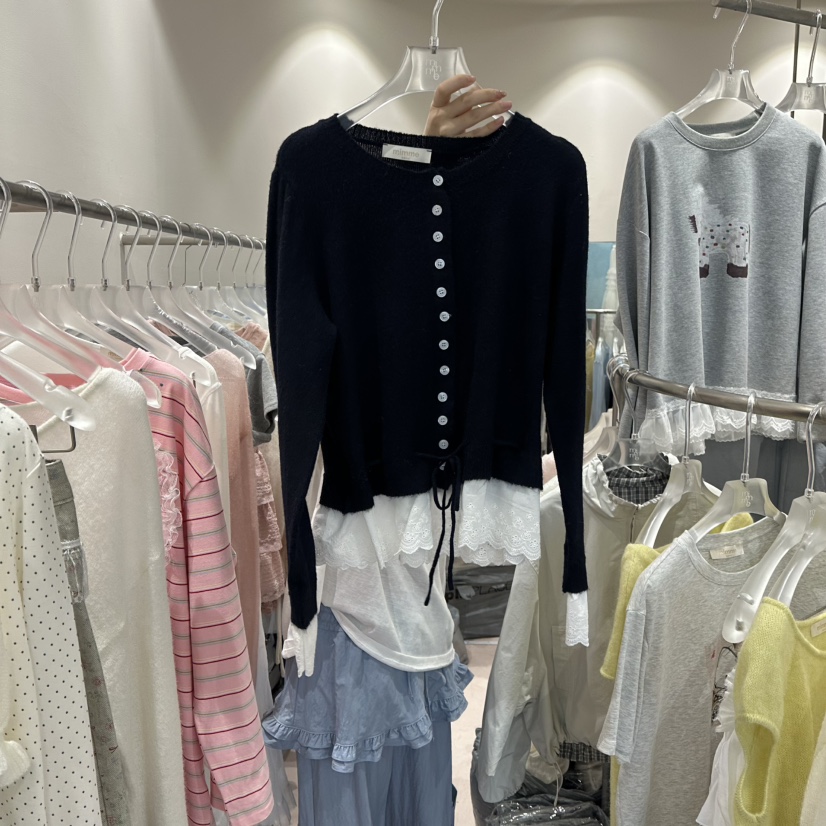 MIMME/LOOKK東大門代購女裝新品26春夏熱賣人氣針織衫刺繡MIMME/LOOKK針織衫圖色4