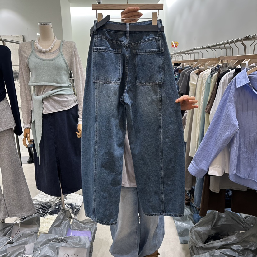 PART3東大門實拍女士新款休閑職業26春夏推薦牛仔褲含腰帶Part.3牛仔褲