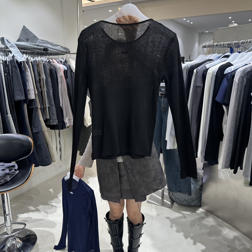 BENE東大門實拍女士新款真品推薦休閑26春夏職業熱賣長袖T恤BENE長袖T恤