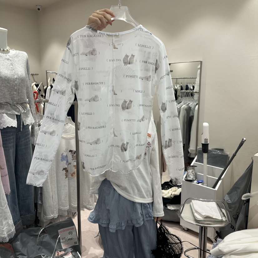 MIMME/LOOKK東大門代購女裝新品熱賣職業時尚26春夏長袖T恤MIMME/LOOKK長袖T恤