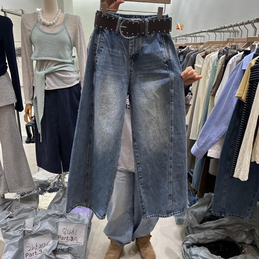 PART3東大門實拍女士新款職業休閑26春夏牛仔褲不含腰帶口袋Part.3牛仔褲圖色1