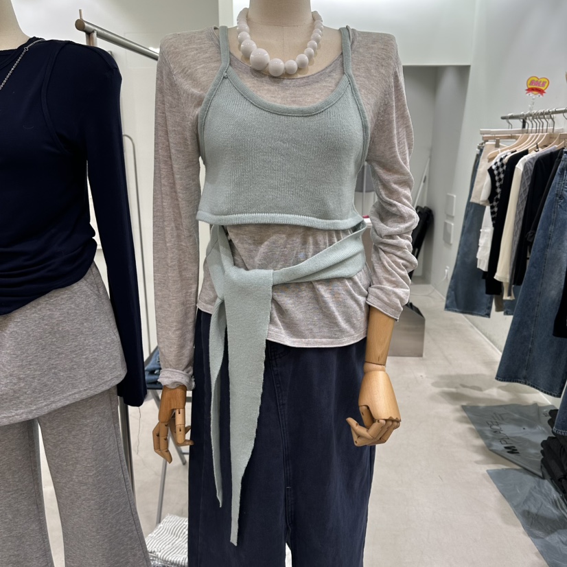 PART3東大門實拍女裝新款26春夏休閑時尚吊帶背心不含內搭Part.3吊帶/背心圖色1