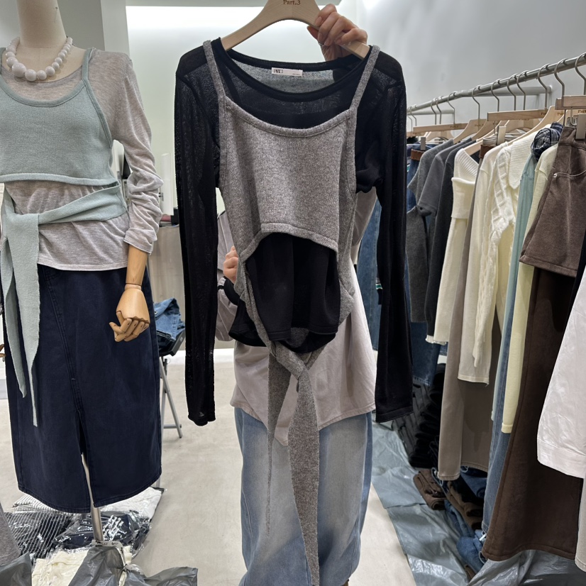 PART3東大門實拍女裝新款26春夏休閑時尚吊帶背心不含內搭Part.3吊帶/背心圖色2