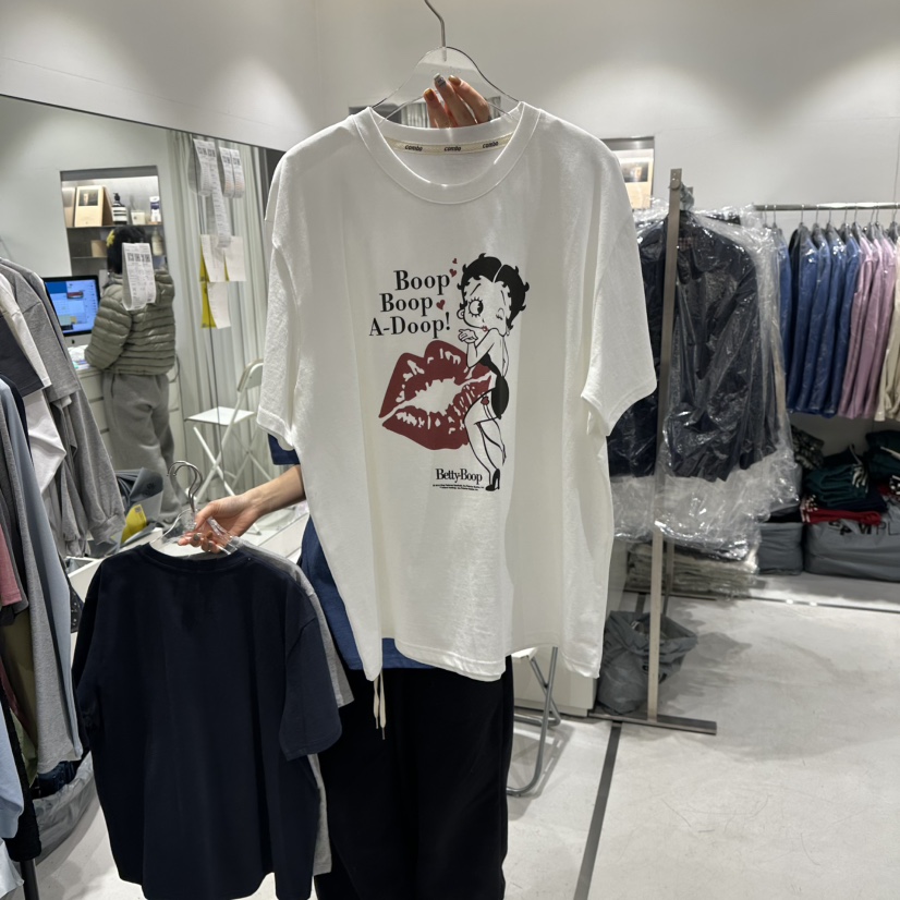 COMBO東大門代購女裝新款真品時尚26春夏人氣休閑職業T恤COM_BOT恤圖色1