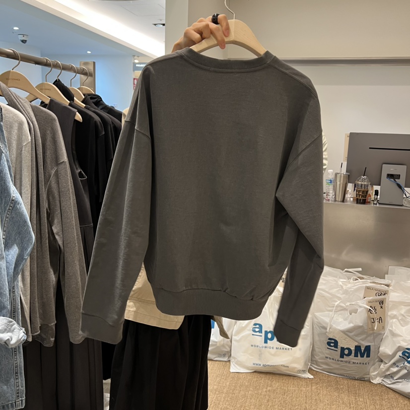 SELF SERVICE東大門直郵女裝新款時尚休閑衛衣不含內搭V領SELF SERVICE衛衣