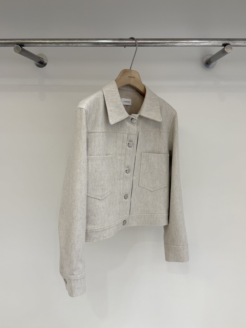 TOOGOOD韓國代購女士新品熱賣人氣真品時尚休閑職業夾克亞麻TOOGOOD夾克圖色1