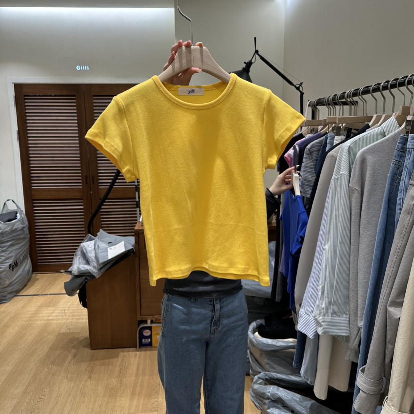 GILLI東大門直郵女裝新款26春夏休閑時尚熱賣人氣推薦T恤GILLIT恤圖色3