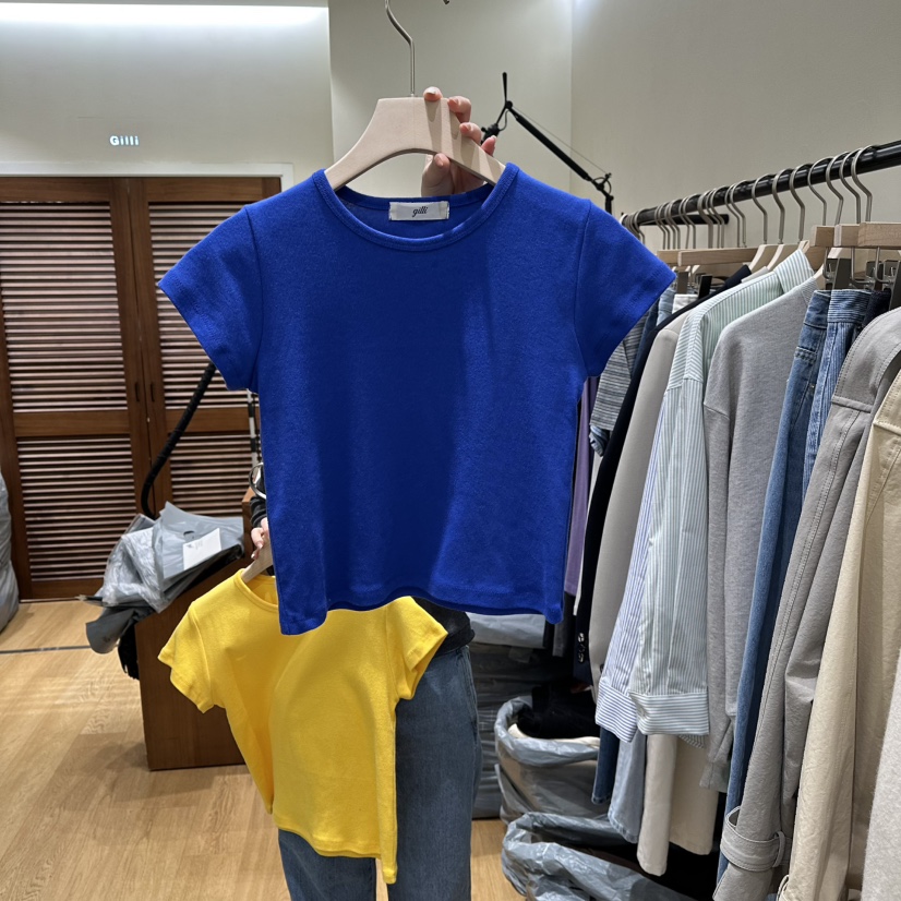 GILLI東大門直郵女裝新款26春夏休閑時尚熱賣人氣推薦T恤GILLIT恤圖色4