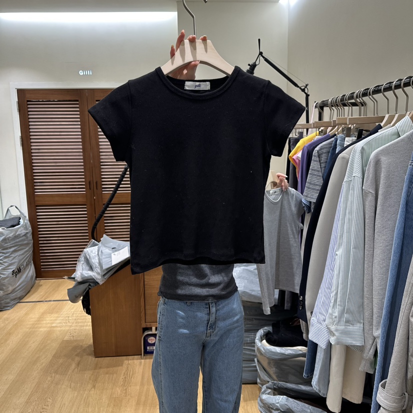 GILLI東大門直郵女裝新款26春夏休閑時尚熱賣人氣推薦T恤GILLIT恤圖色6