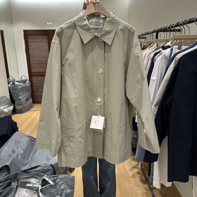 GILLI韓國代購女士新品推薦真品熱賣人氣職業時尚長款風衣GILLI長款風衣圖色1