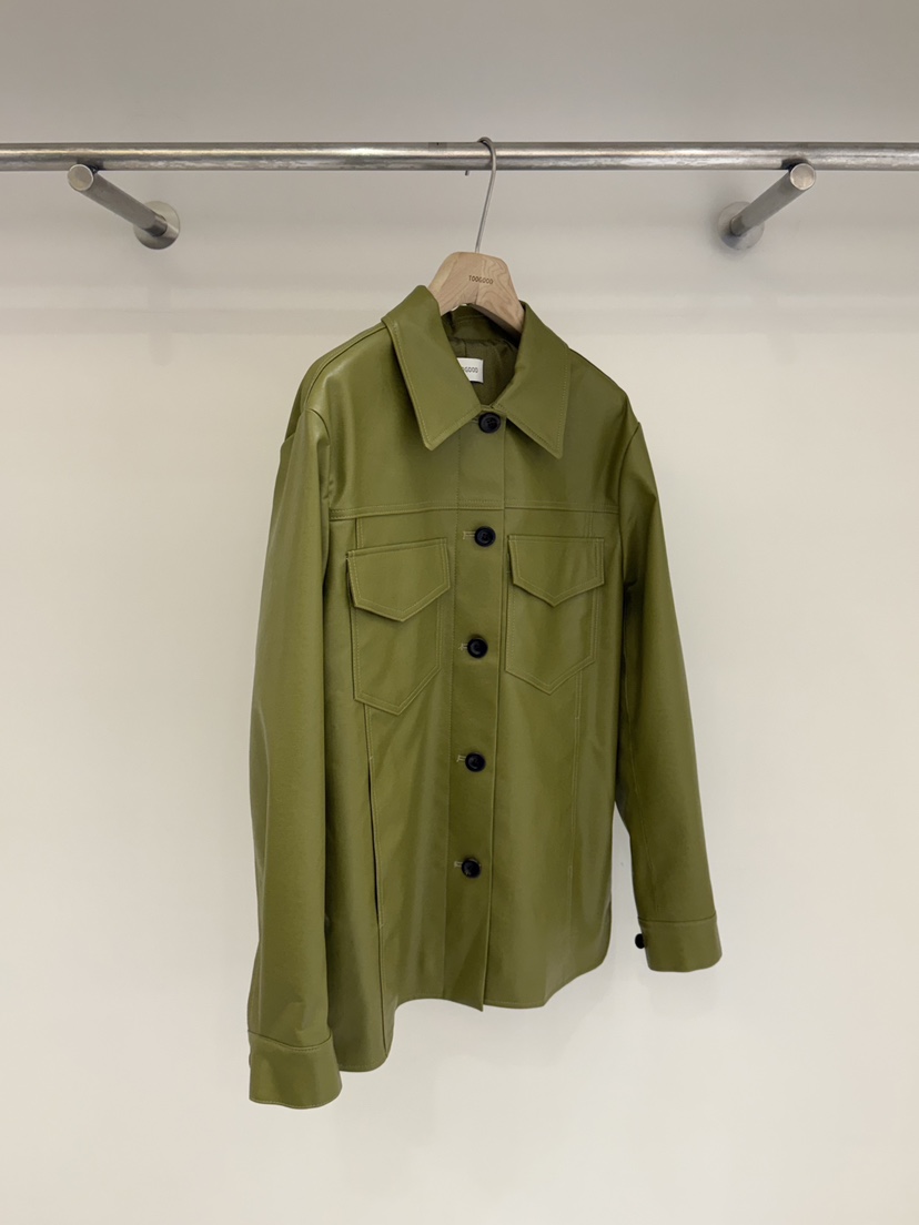 TOOGOOD韓國代購女裝新款時尚休閑26春夏真品熱賣職業皮衣TOOGOOD皮衣圖色1