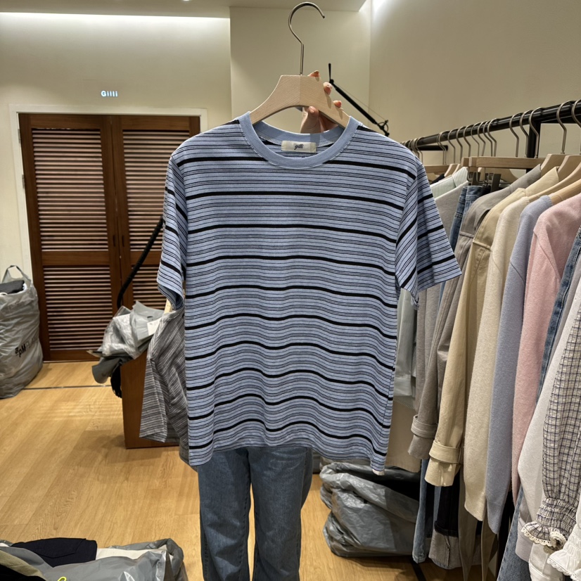 GILLI東大門代購女士新品人氣26春夏職業休閑推薦時尚T恤GILLIT恤圖色1