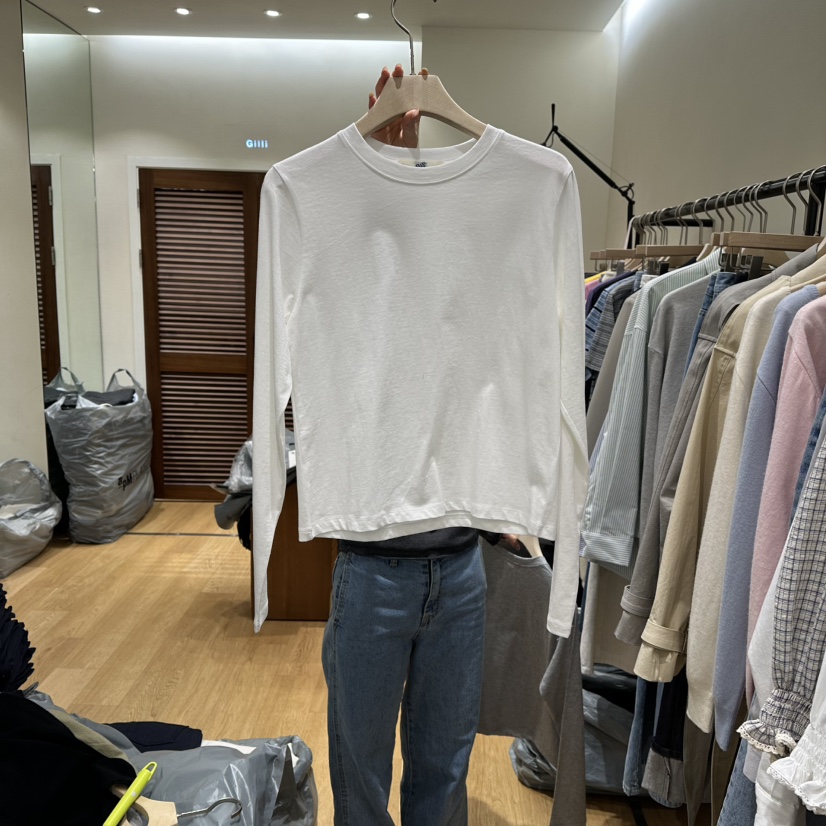 GILLI東大門代購女裝新品人氣熱賣真品休閑時尚職業長袖T恤GILLI長袖T恤圖色1