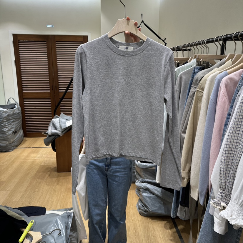 GILLI東大門代購女裝新品人氣熱賣真品休閑時尚職業長袖T恤GILLI長袖T恤圖色3