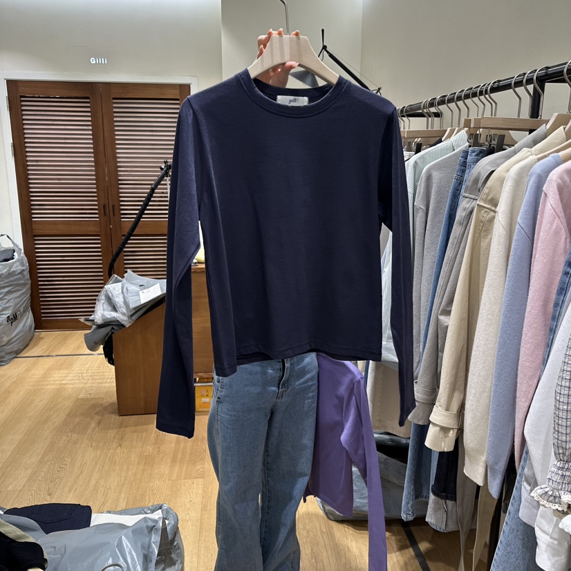 GILLI東大門代購女裝新品人氣熱賣真品休閑時尚職業長袖T恤GILLI長袖T恤圖色4