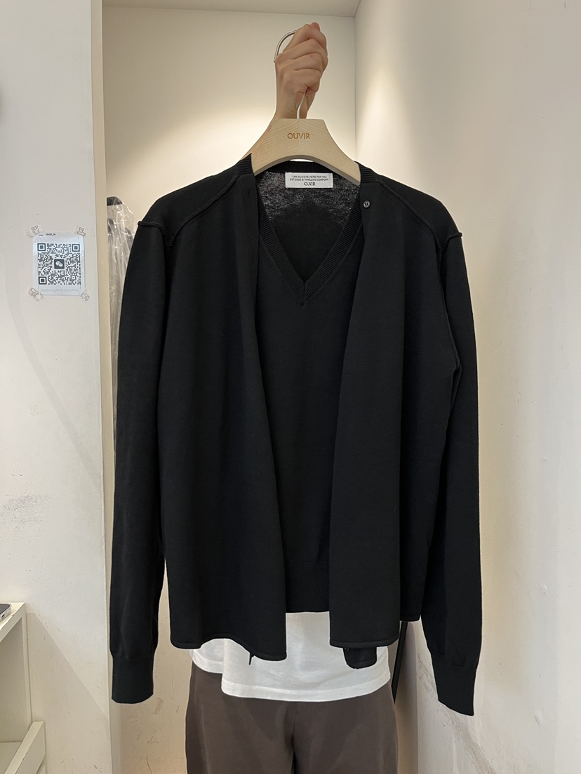 OUVIR韓國直郵女裝新款人氣時尚推薦職業休閑26春夏針織衫雙層O.V.R/OUVIR針織衫圖色3