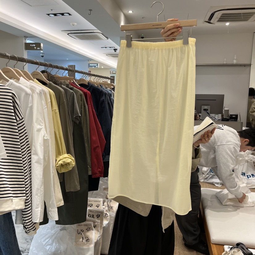SELF SERVICE東大門實拍女士新款推薦休閑時尚職業長裙透明SELF SERVICE長裙圖色1