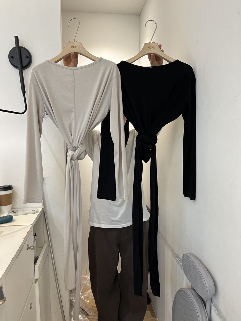 OUVIR東大門代購女裝新款職業時尚人氣休閑推薦26春夏長袖T恤O.V.R/OUVIR長袖T恤