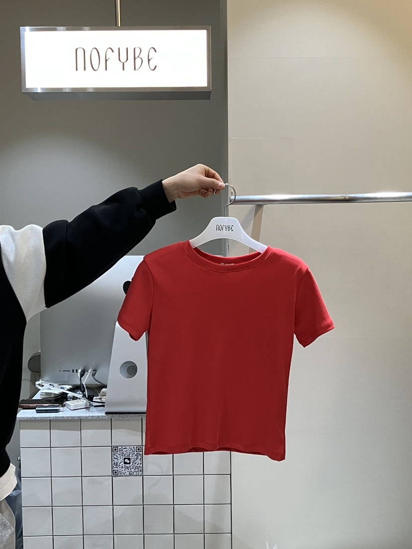 NOFYBE東大門代購女裝新品休閑真品熱賣26春夏時尚人氣T恤NOFYBET恤圖色1