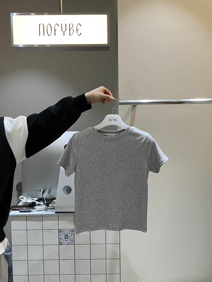 NOFYBE東大門代購女裝新品休閑真品熱賣26春夏時尚人氣T恤NOFYBET恤圖色2