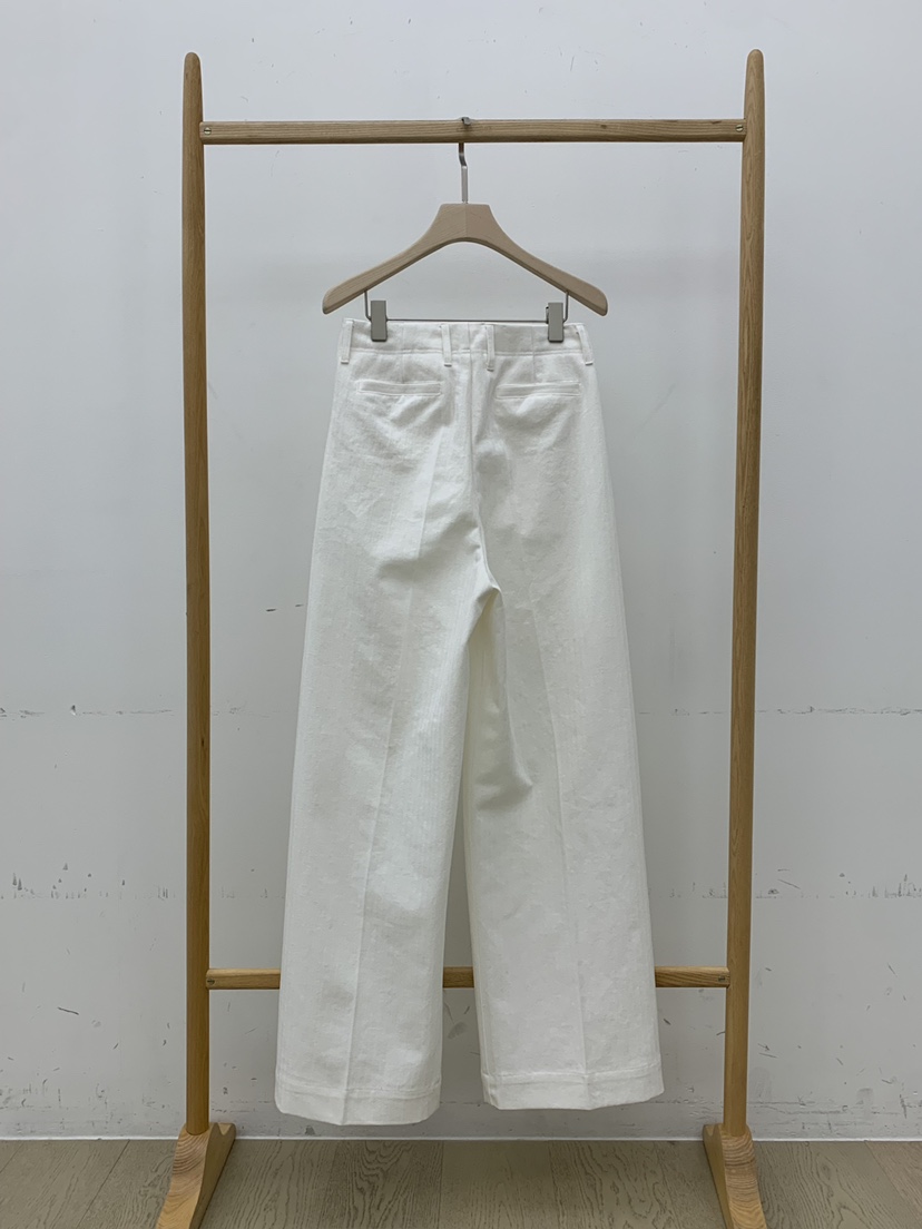 B_GARDER東大門實拍女裝新品休閑26春夏休閑褲人字紋棉質B.GARDER休閑褲