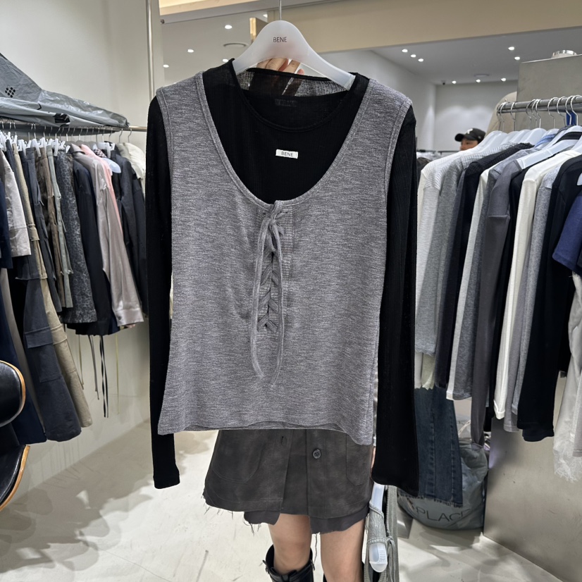 BENE東大門代購女裝新款推薦時尚熱賣人氣吊帶背心不含內搭BENE吊帶/背心圖色2