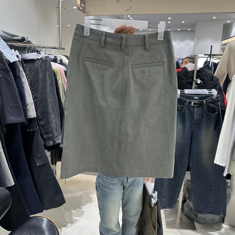 BENE韓國代購女裝新品熱賣人氣休閑推薦半身裙中短裙口袋BENE半身裙/中短裙