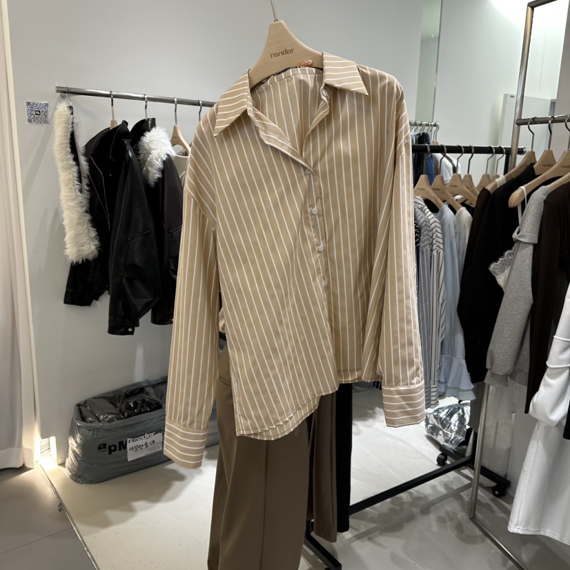 RENDER韓國代購女裝新品時尚真品熱賣休閑人氣襯衫蕾絲衫RENDER襯衫/蕾絲衫圖色1