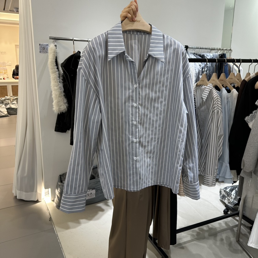 RENDER韓國代購女裝新品時尚真品熱賣休閑人氣襯衫蕾絲衫RENDER襯衫/蕾絲衫圖色3