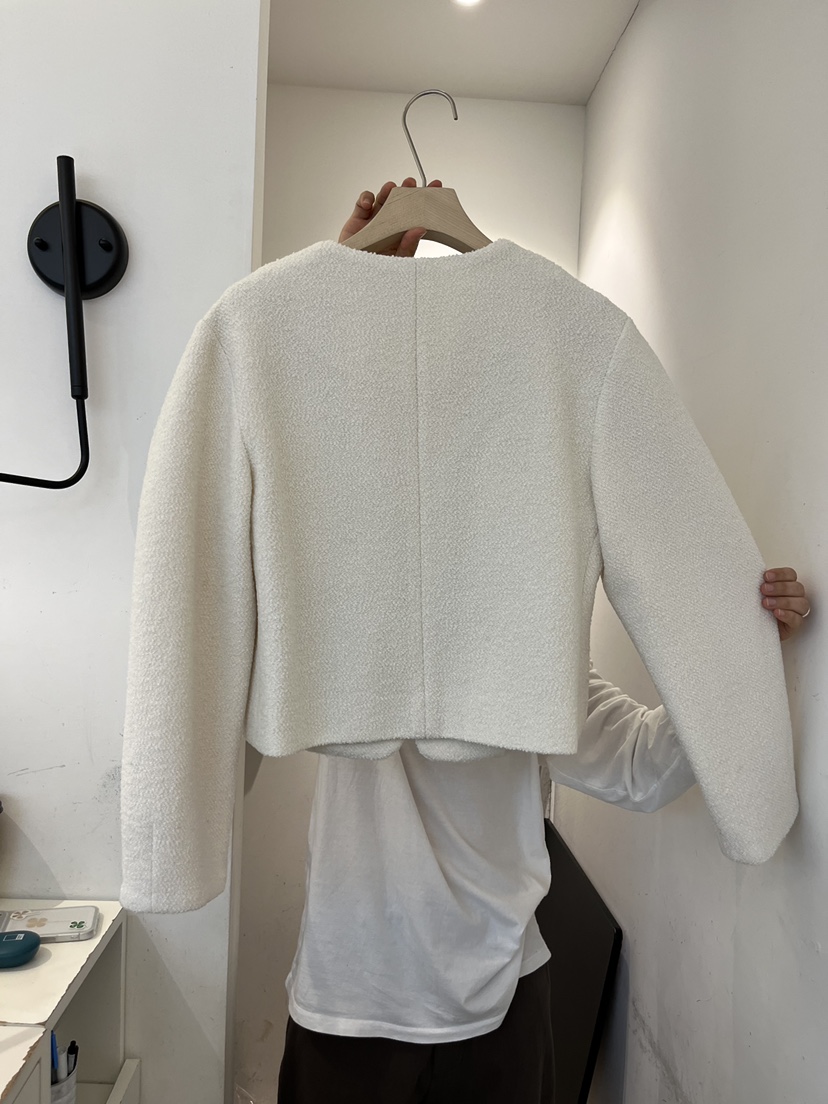 OUVIR韓國直郵女士新款時尚休閑職業推薦熱賣人氣夾克粗花呢O.V.R/OUVIR夾克