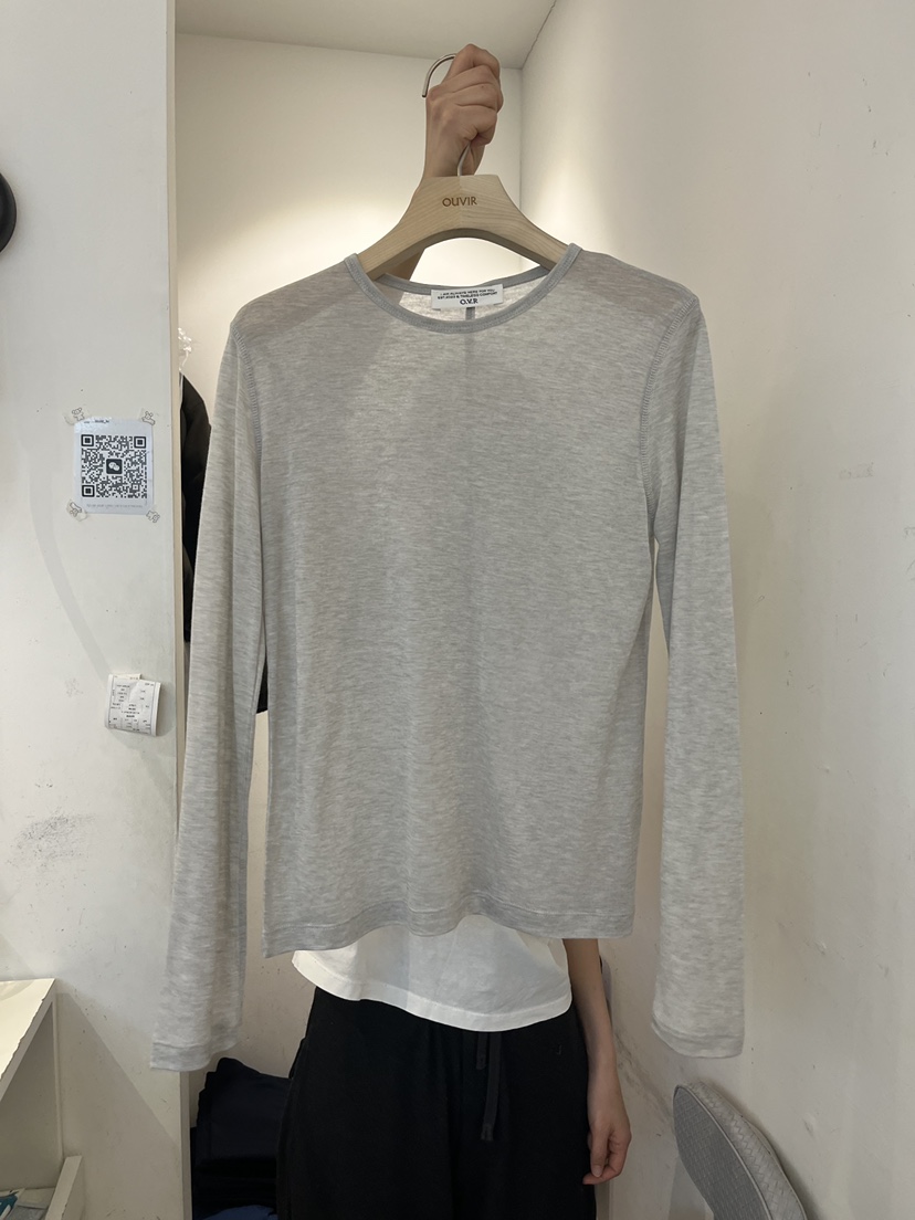 OUVIR韓國直郵女裝新款時尚熱賣職業休閑人氣真品長袖T恤O.V.R/OUVIR長袖T恤圖色3