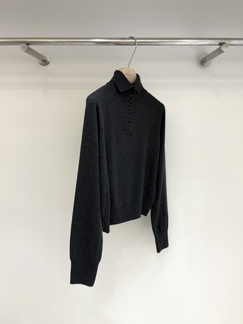 TOOGOOD韓國直郵女裝新品推薦真品職業熱賣休閑針織衫紐扣TOOGOOD針織衫圖色2墨色