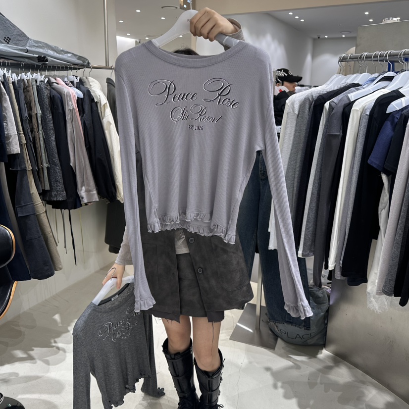 BENE東大門直郵女裝新款人氣推薦休閑時尚熱賣職業長袖T恤BENE長袖T恤圖色2