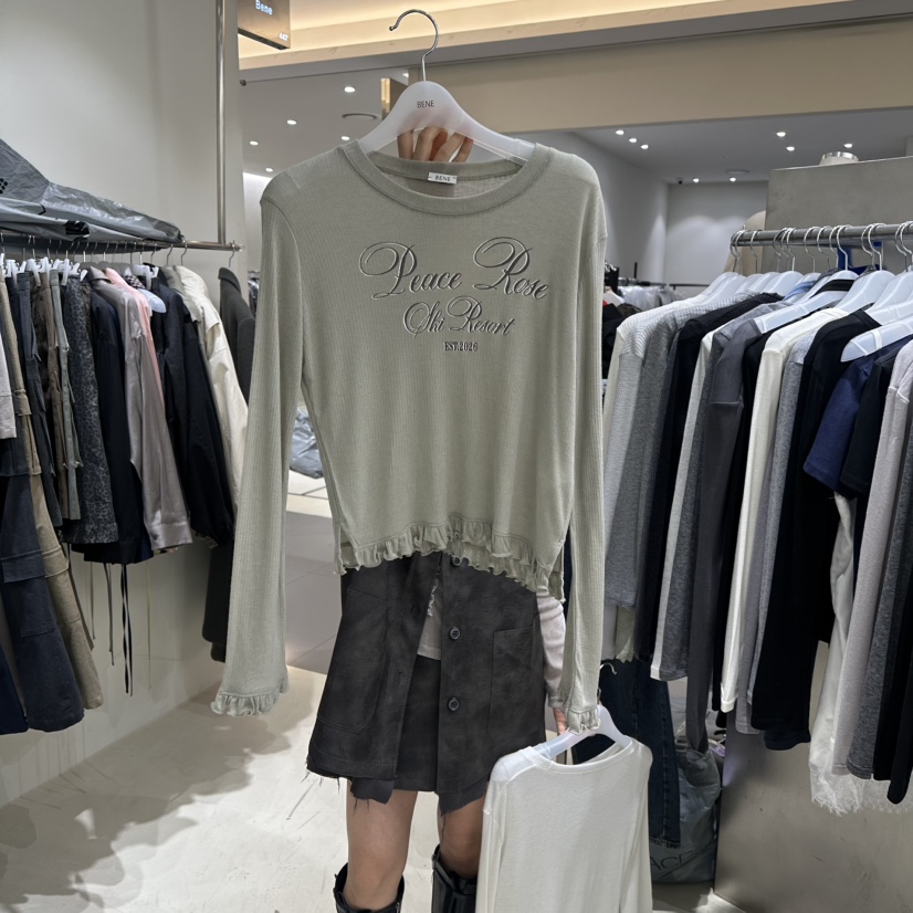 BENE東大門直郵女裝新款人氣推薦休閑時尚熱賣職業長袖T恤BENE長袖T恤圖色3