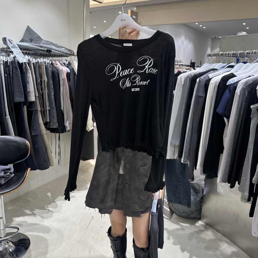 BENE東大門直郵女裝新款人氣推薦休閑時尚熱賣職業長袖T恤BENE長袖T恤圖色6