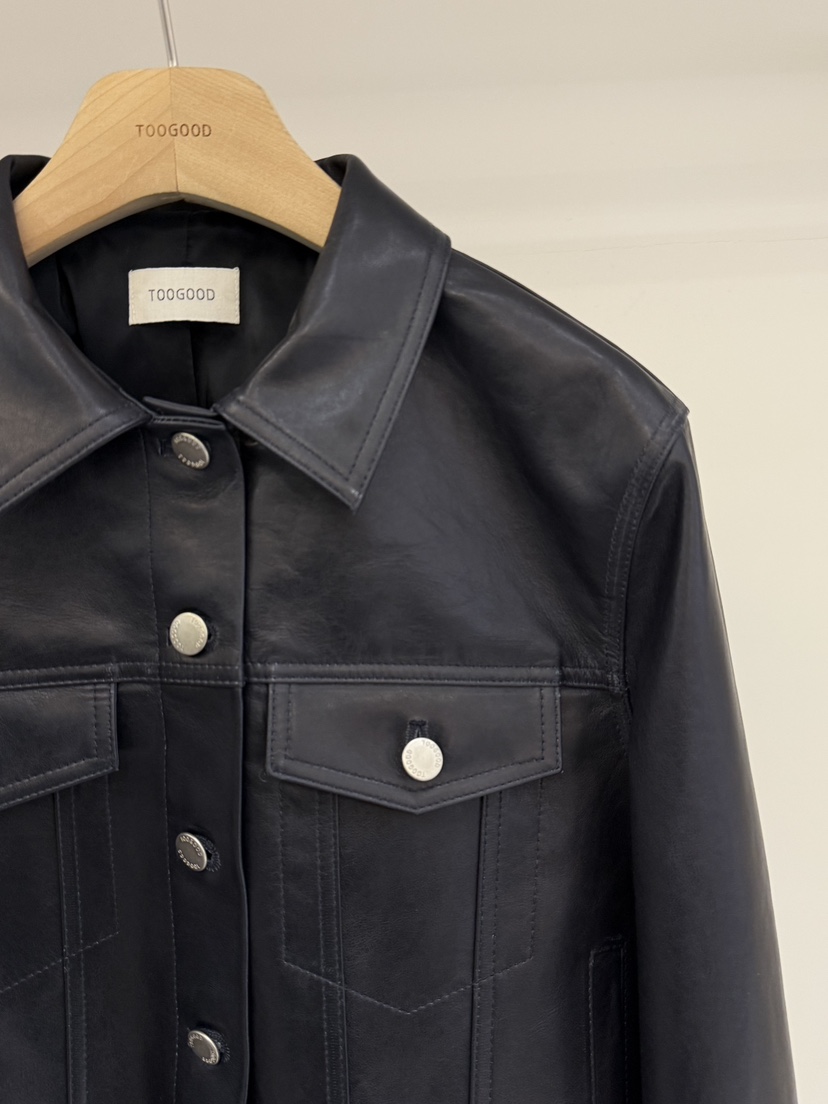TOOGOOD韓國代購女裝新款人氣時尚推薦真品熱賣休閑職業皮衣TOOGOOD皮衣